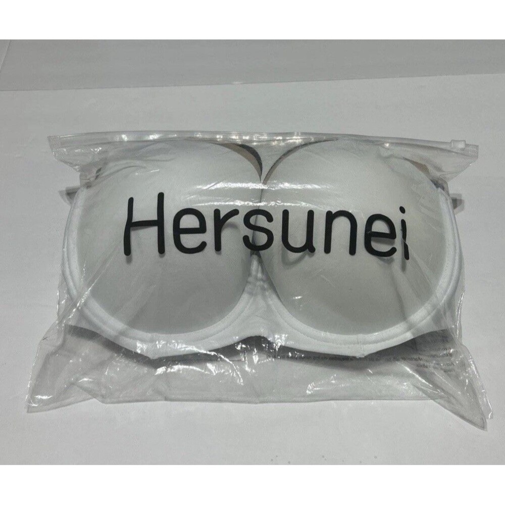Hersunei Strapless Bra 3 Pack Lot Womens 38D 85D Black Nude White Seamless NEW - Picture 2 of 7